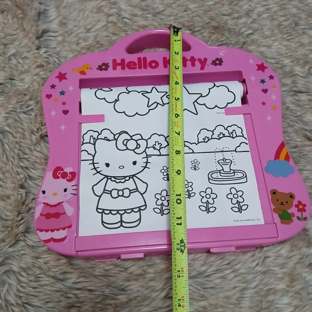 Hello Kitty Pink Coloring Roll Desk‎ 2014 Sanrio Art Station Activity Toy